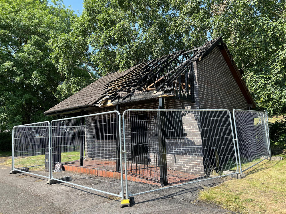 The roof of a building used by a local charity at Middleport Park, Navigation Road, was set alight on Monday evening (LDRS).