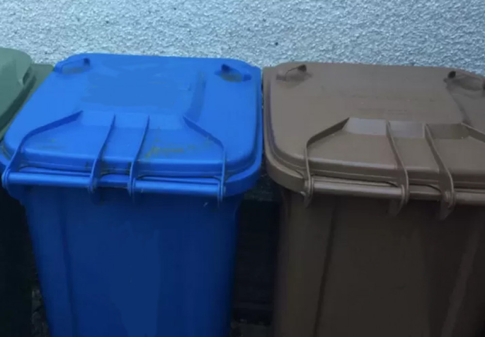 Blue and brown bins will be collected alternately. 