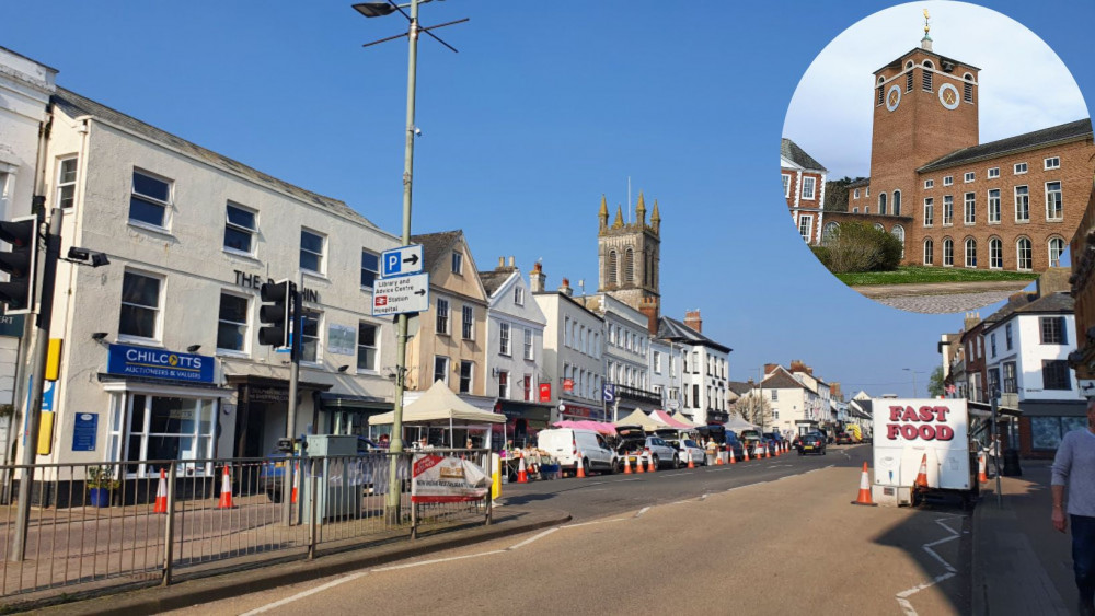 The financial situation for Devon County Council remains 'challenging' (Honiton High Street/Nub News) Insert - County Hall (LDRS)