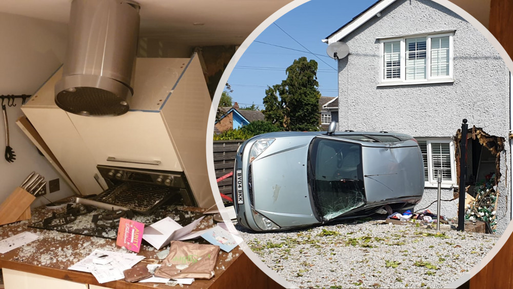 An Althorne family had lived in their house for just six months, when a car smashed into the kitchen and left them homeless. (Credit: Katie Netting)