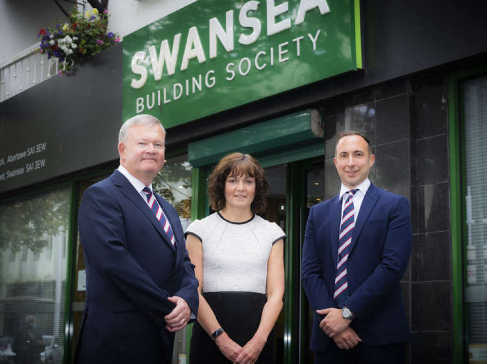 Cowbridge Nub News sponsor Swansea Building Society has appointed its first female executive director– chartered accountant, Catherine Griffiths (middle), Swansea Building Society executive directors Alun Williams (left)  and Nathan Griffiths