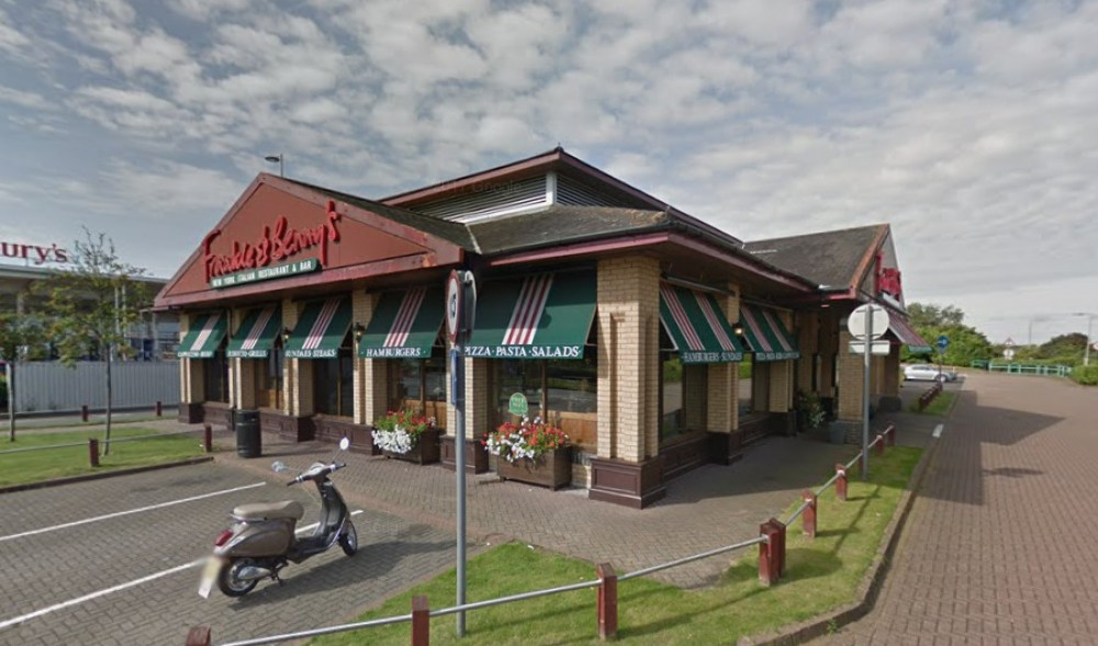 The former Franky & Benny's restaurant at Leamington Shopping Park is set to be knocked down (image via google.maps)