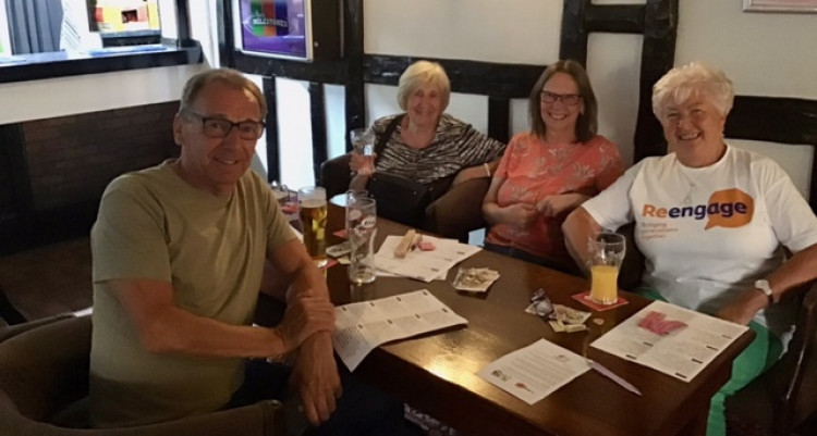 Thurrock Re-engage was the beneficiary of a race night at South Ockendon Social Club.