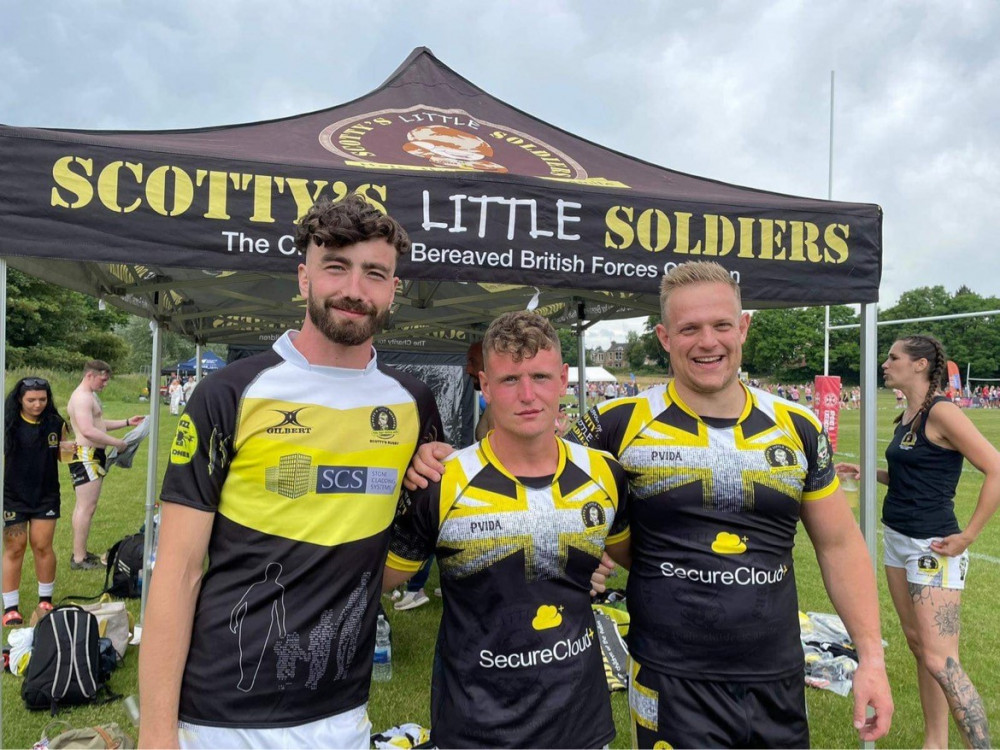 The trio from Frome RFC were playing in Scotland