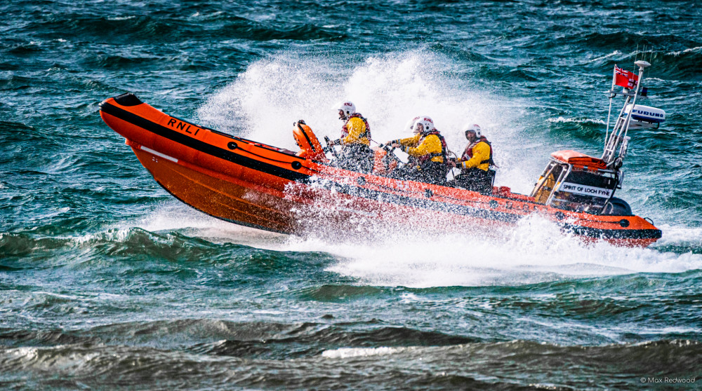 Lyme Regis lifeboat, Spirit of Loch Fyne (photo credit: Max Redwood)