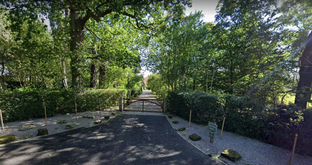 The new entrance on Baulk Lane had some locals concerned it would damage the scenic countryside along the road (image via google.maps)