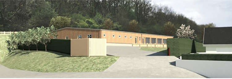 An artist impression of the proposed dog breeding kennels in Cowbridge