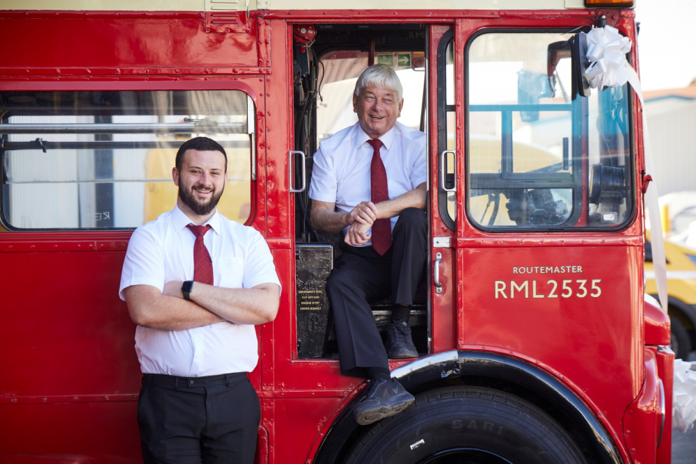 Louie Mulcair (left) with his granddad John Gilbody (Image - Mark Waugh / Belle Vue)