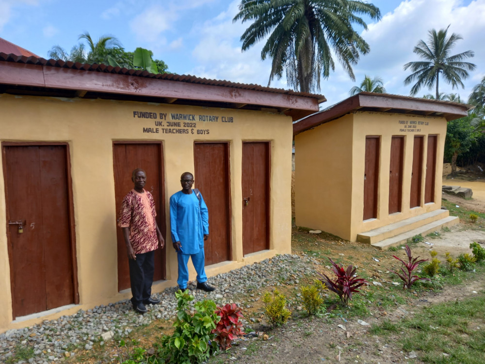 The new toilets at Sewa Road, School, which have received funding from Rotary Club of Warwick (image via Rotary Club of Warwick)