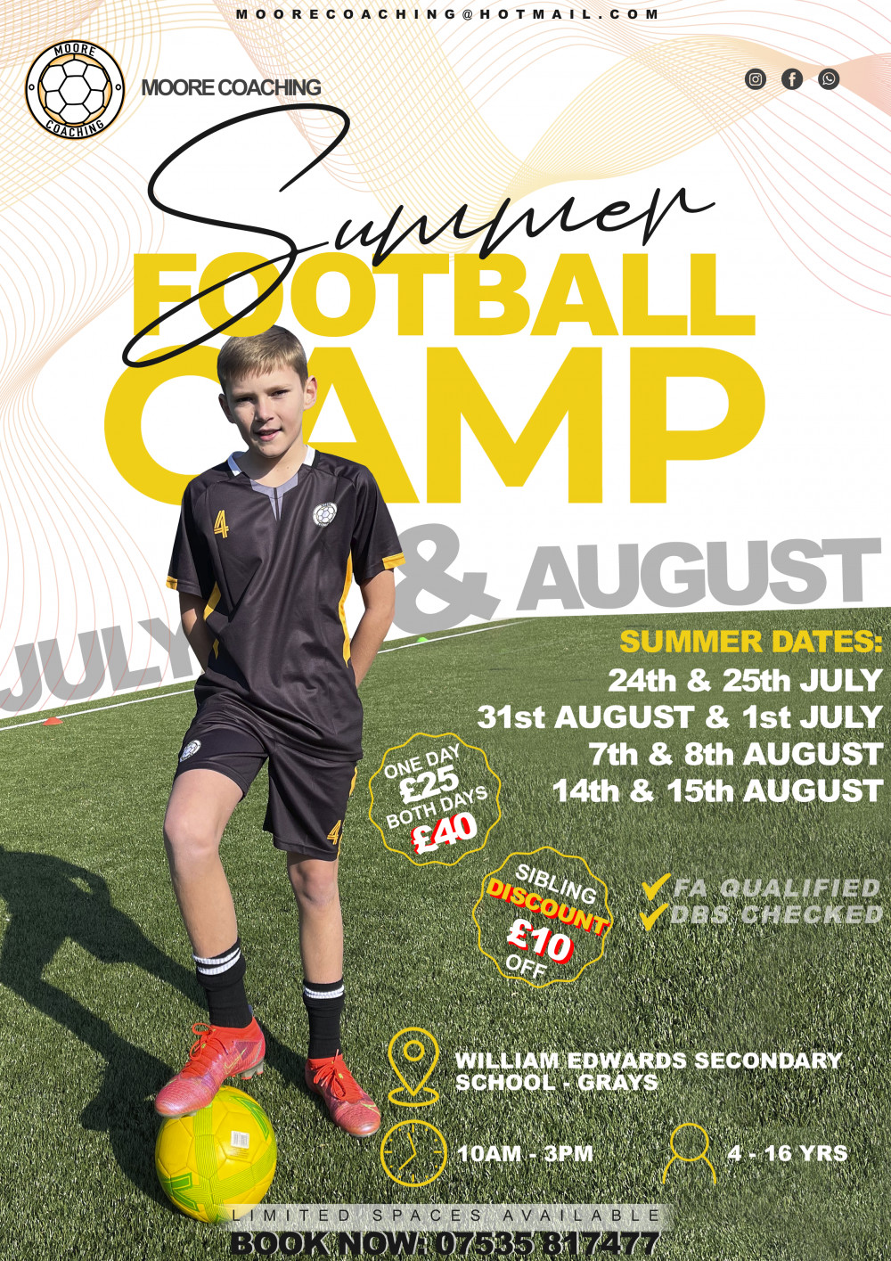 Summer football camps | Sports | News | Thurrock Nub News | by Neil Speight