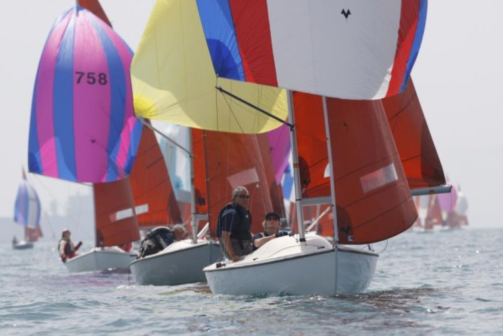 Squibs are the biggest keelboat class in the UK and are a familiar sight in Weymouth