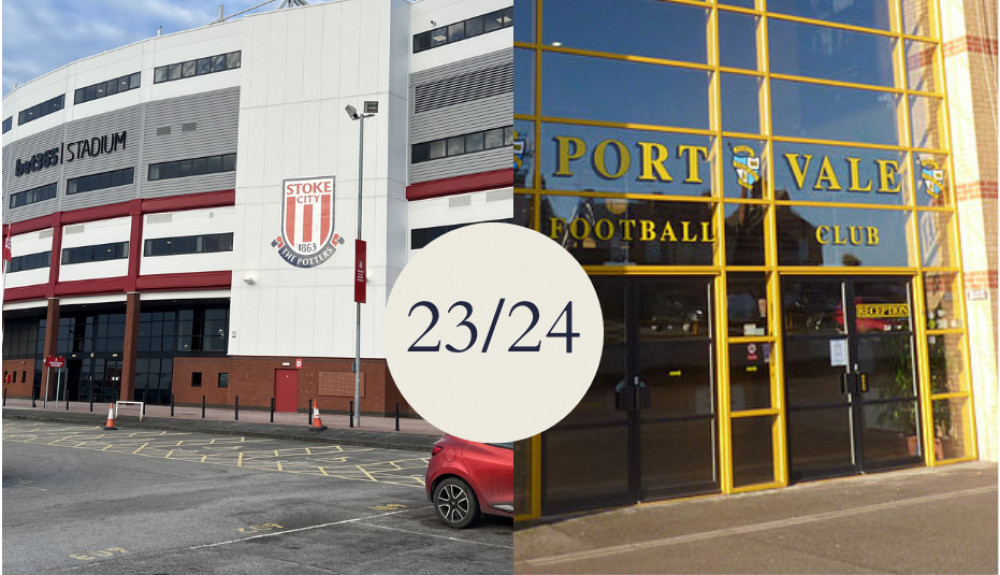 Stoke City FC and Port Vale FC revealed their 23/24 season fixtures this morning (Nub News).