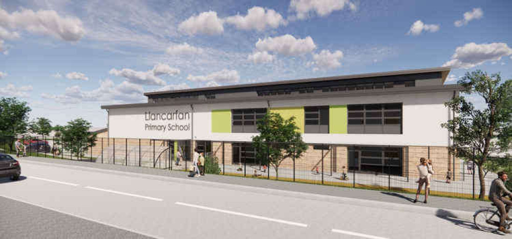 Llancarfan Primary School design, the first Net Zero Carbon school in Wales, due to open in 2022