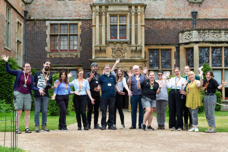 Charlecote Park staff and volunteers (image via Advent PR)