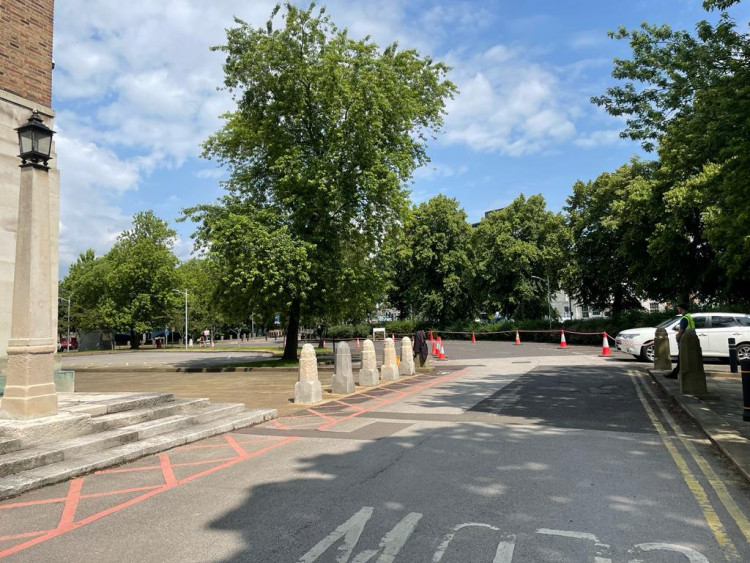 Part Of County Hall's Car Park Was Reserved For Film Crews On Thursday June 22. Photo courtesy of LDRS.