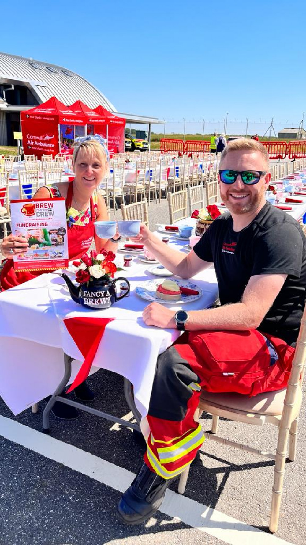 Have a brew with the crew (Image: Cornwall Air Ambulance) 