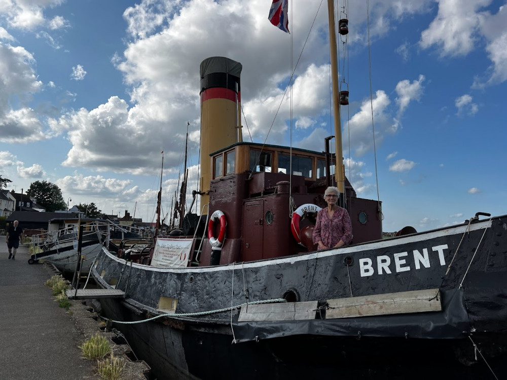 Steam Tug Brent Trust Chair Janet Hall (pictured) purchased the vessel from a scrapyard in 1971. (Photo: Ben Shahrabi)