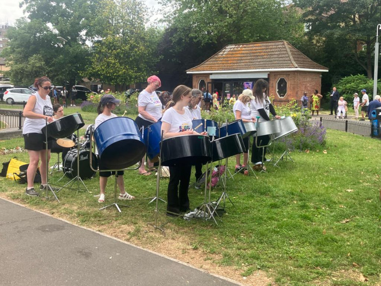 Music and food were the order of the day at Grays Town park