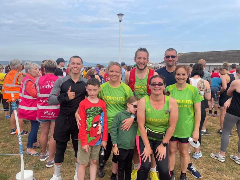 Members of SRC and OJ Box at Exmouth Parkrun (SRC)