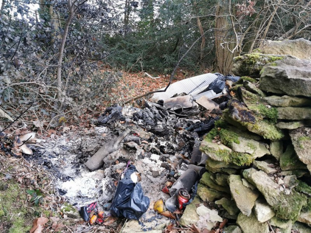 Fly-Tipping Is A Huge Problem In Somerset. CREDIT: Country Land And Business Association. Free to use for all BBC wire partner