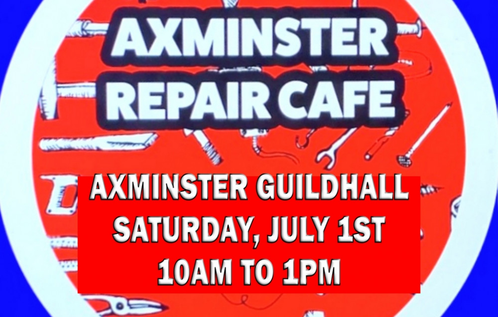 Axminster Repair Cafe will be open this weekend