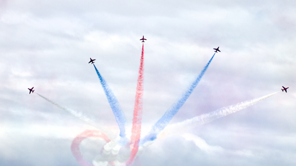 Red Arrows at Teignmouth Airshow 2022 (Nub News/ Will Goddard)