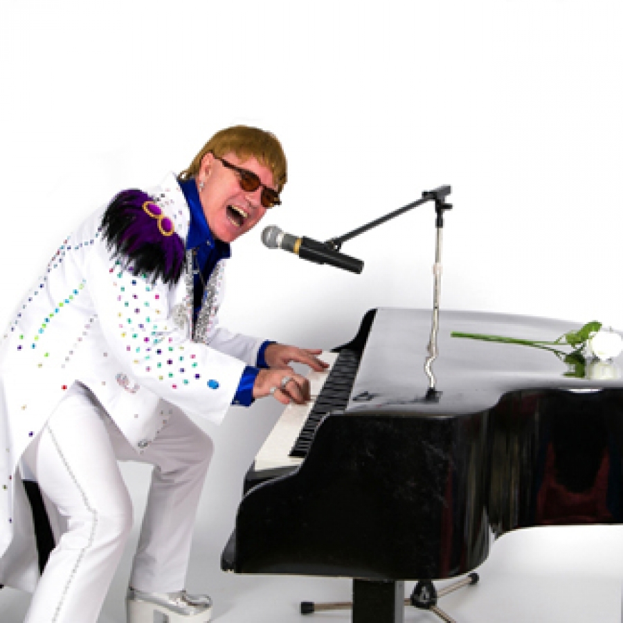 Elton John impersonator Martin Cox