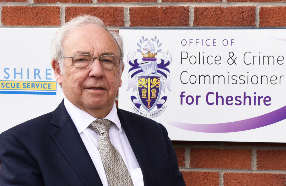 John Dwyer pictured outside Cheshire HQ in Winsford. (Image - Cheshire PCC Office) 