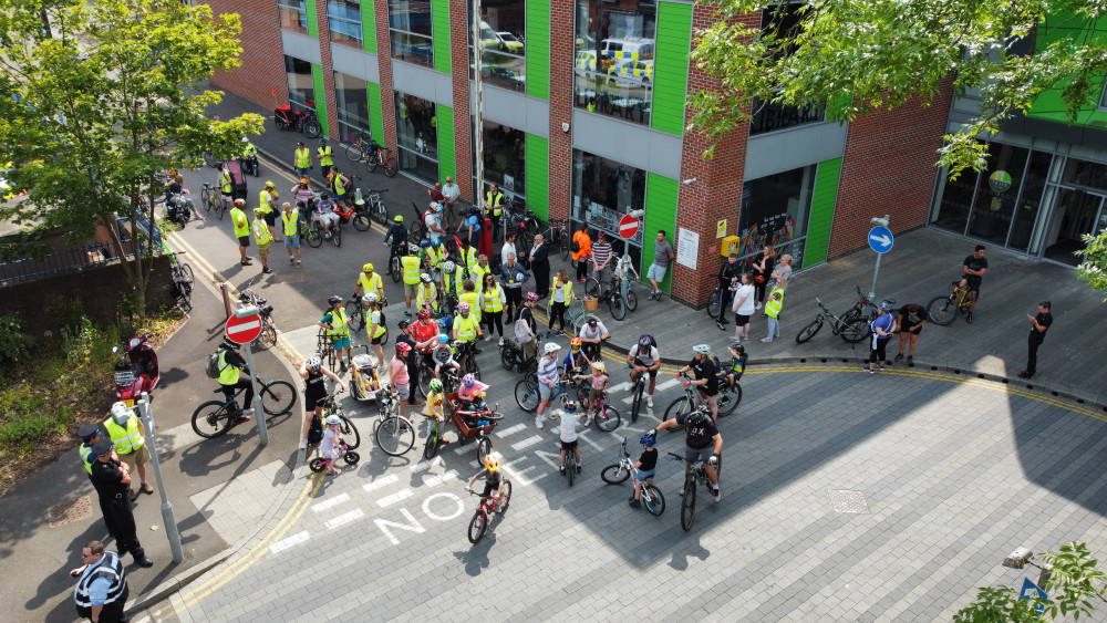 Kidical Mass Crewe Family Cycle Ride took place on Sunday 11 June - travelling from Crewe Lifestyle Centre to Queens Park (Kidical Mass).