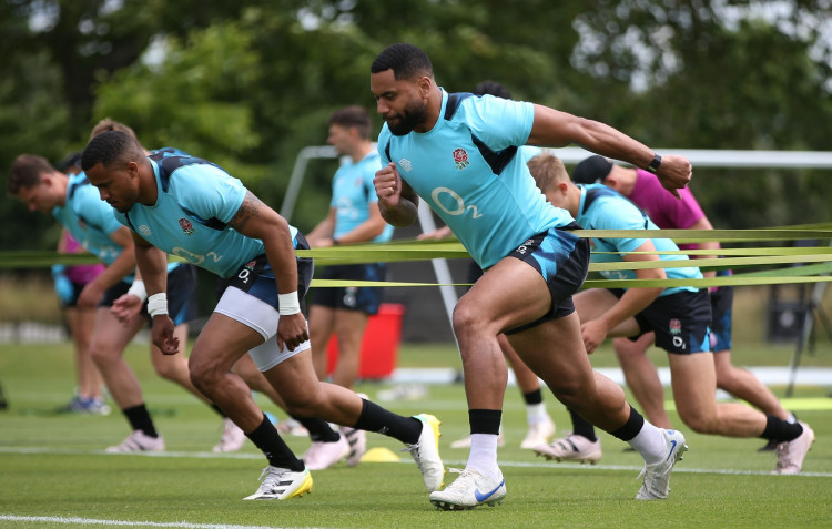 England's rugby squad have been put through their paces at Teddington's The Lensbury this week (Credit: RFU)