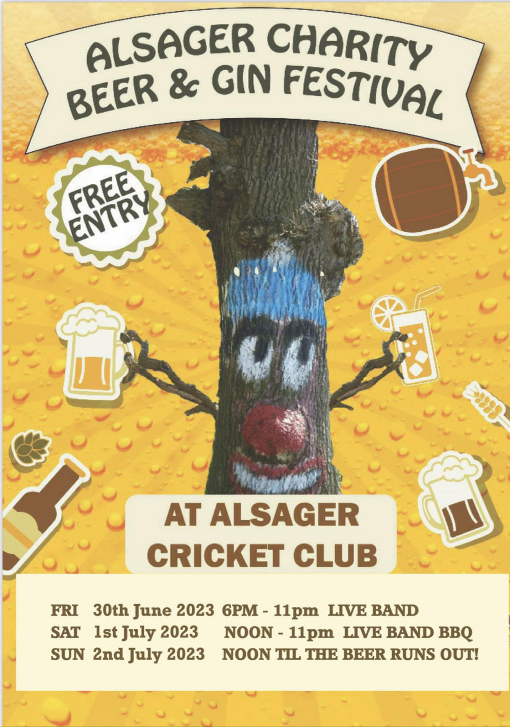 Alsager Charity Beer and Gin Festival is on this weekend. 