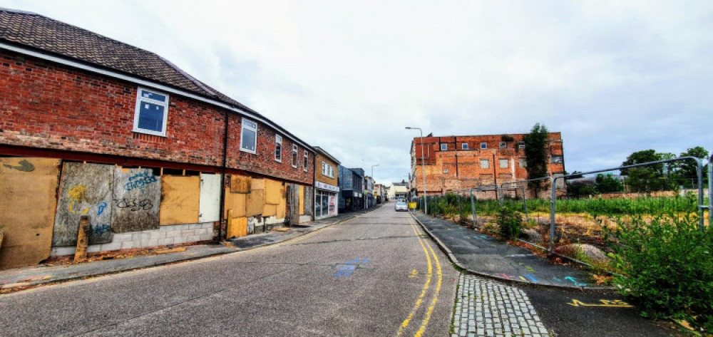 The former Crewe Chronicle High Street office has been split into three new commercial units with apartments above (Ryan Parker).