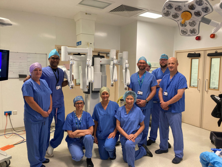 The Da Vinci X is expected to take the strain off surgeons at South Warwickshire University NHS Foundation Trust (image via SWFT)