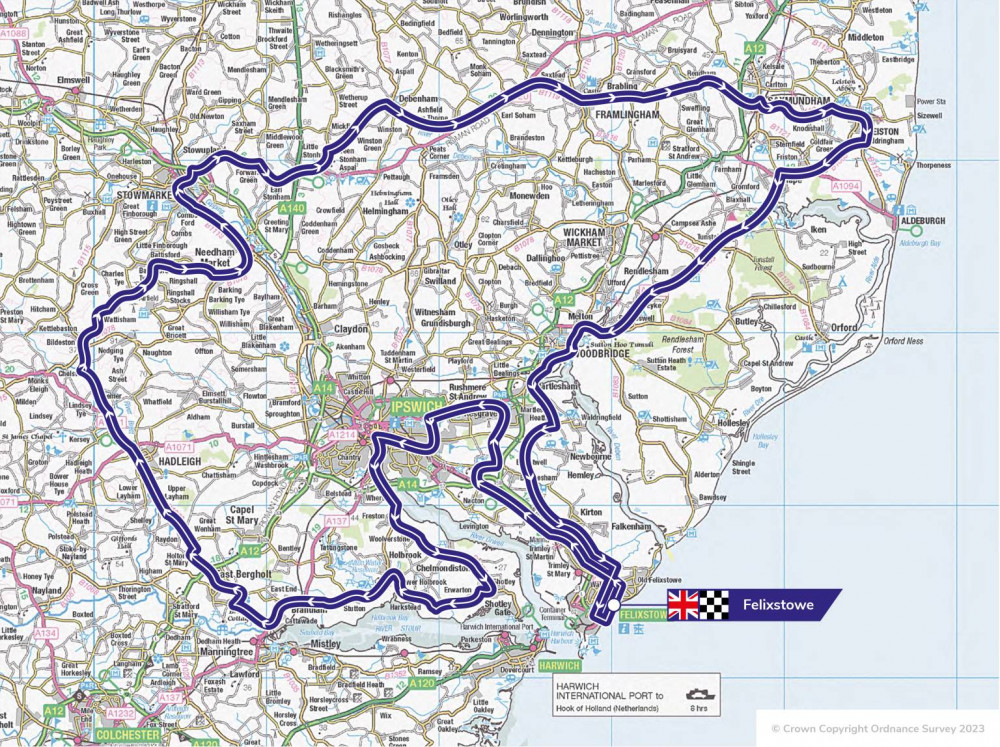 Tour of Britain cycle race to take in large swathe of Shotley peninsula 