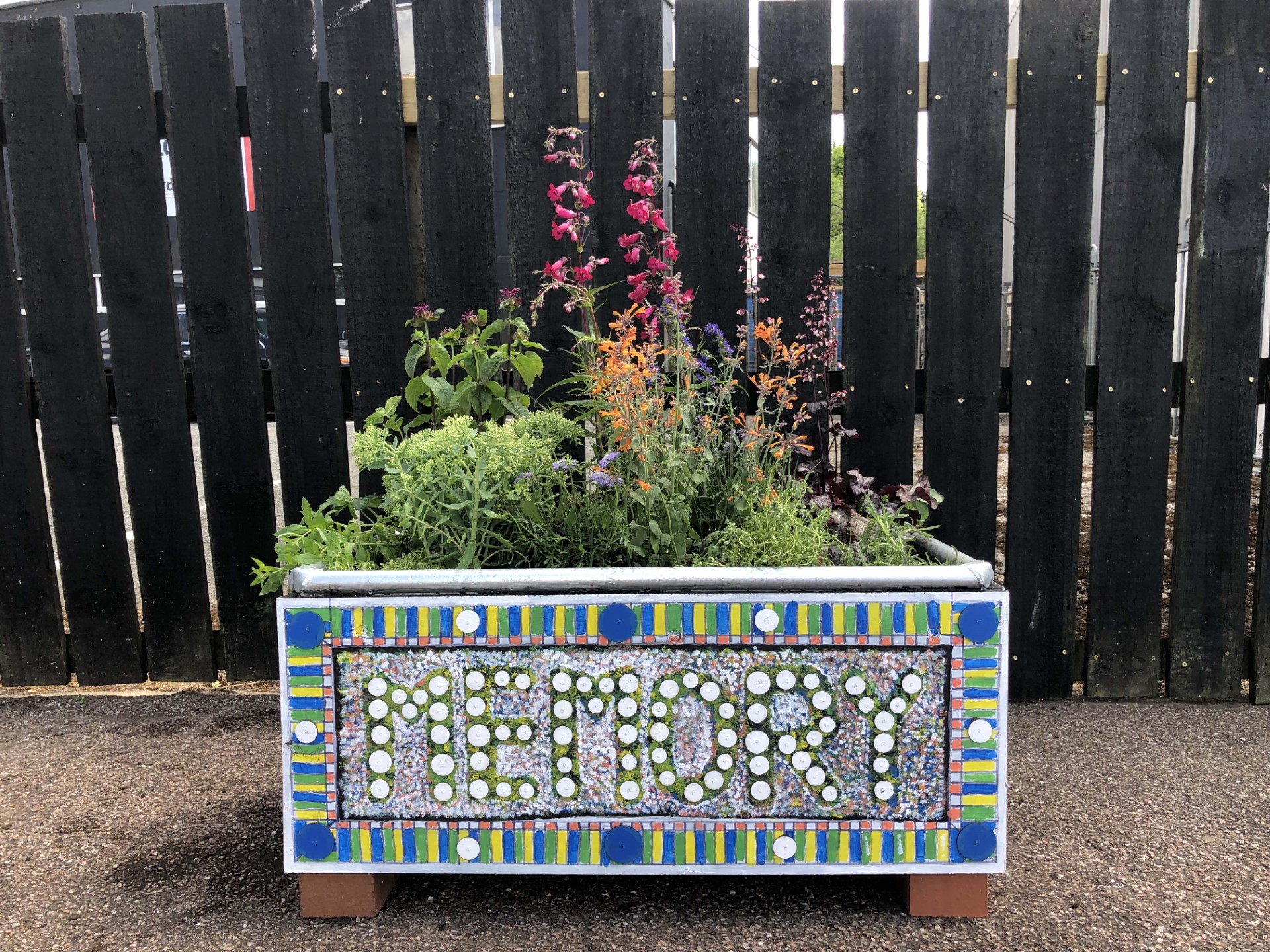 The planter was decorated by Dementia Friendly Honiton (Credit: Martin Long)