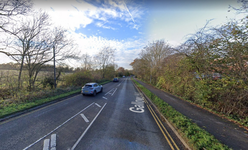 Warwick District Council has granted permission for a new temporary junction off Gallows Hill (image via google.maps)