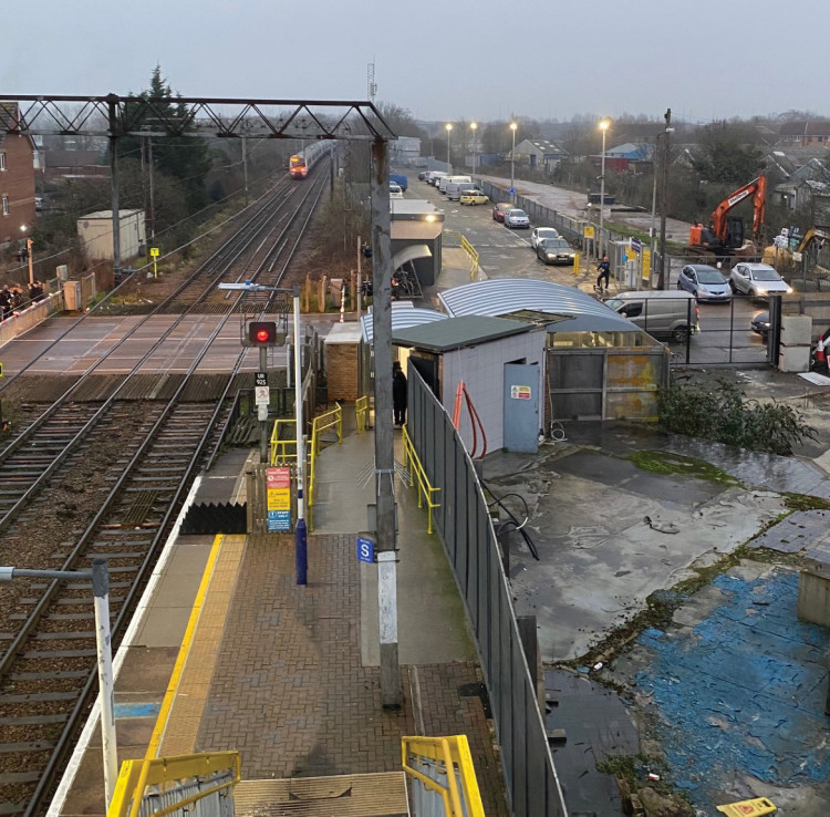 Stanford rail station has a temporary ticket office and no facilities following its partial demolition several years ago. 