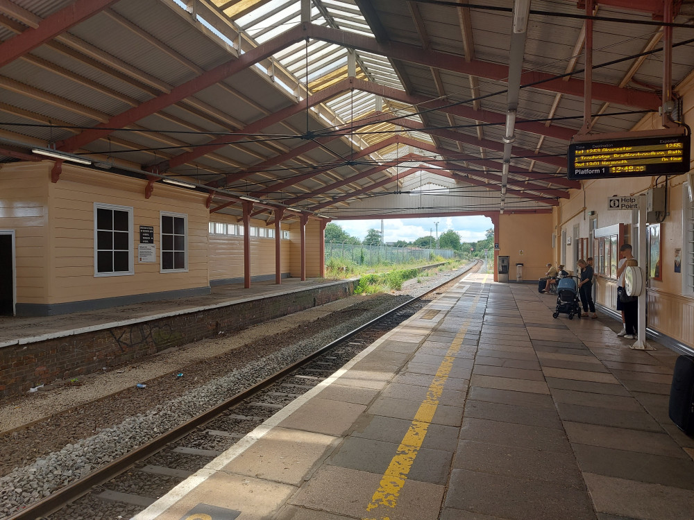 Frome loves the rail service and the station is usually busy 