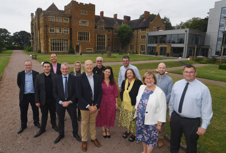 Members of the Chamber’s Mid-Warwickshire branch at Ashorne Hill Conference Centre (image via Advent PR)