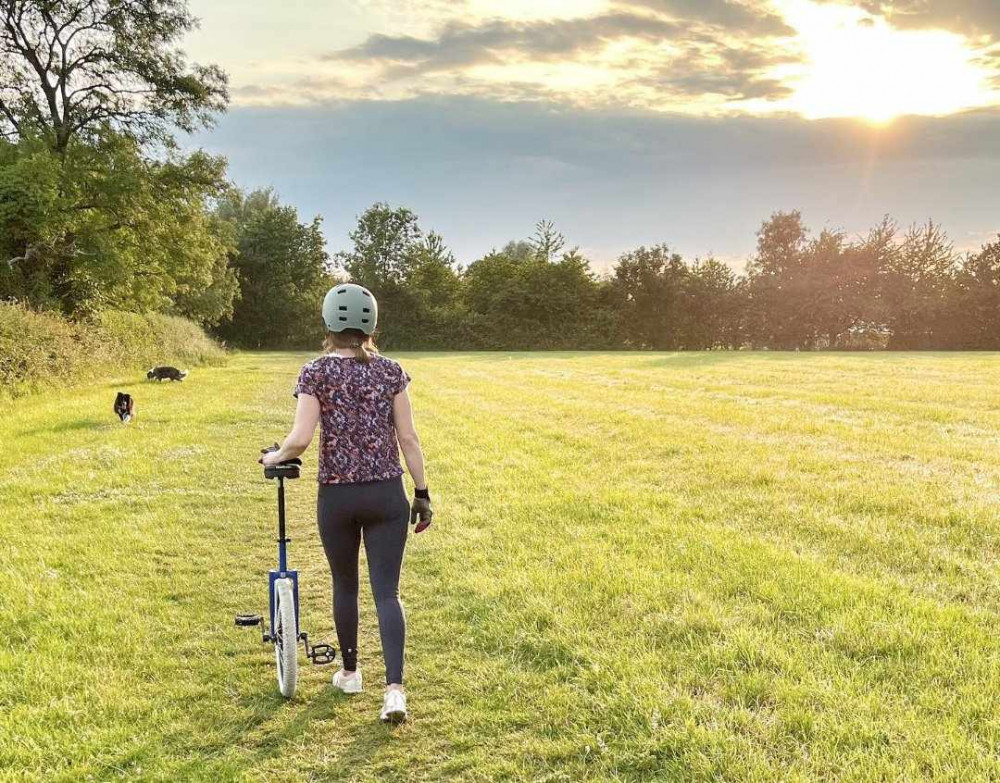 Congratulations to Caroline, who unicycled around Rutland Water for charity. Image credit: The Kitsch Hen Iced Biscuits. 