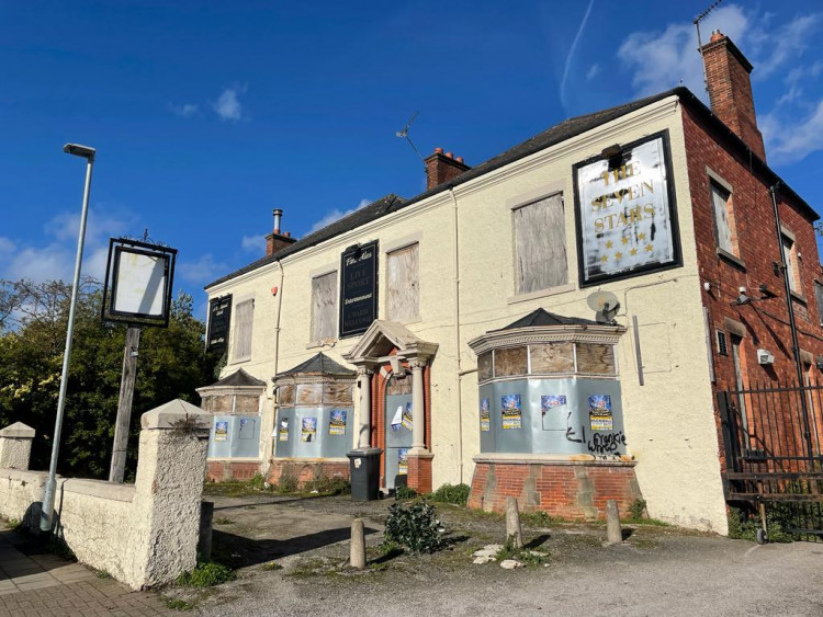 The Seven Stars Pub In West Street, Hucknall, which was a potential location for the new Cavell Centre. Photo courtesy of LDRS.