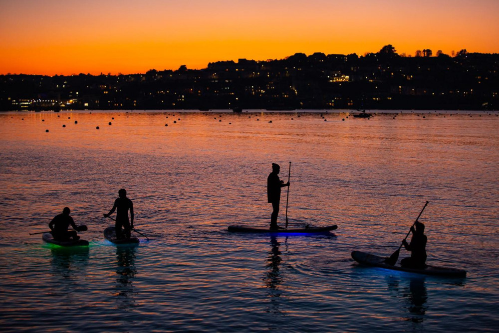 The night paddleboard tours are the first of their kind in Cornwall. (Image: Night Paddleboard Tours Cornwall)