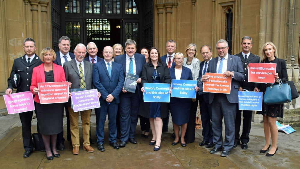 PCC Alison Hernandez’s Devon and Cornwall delegation and Policing Minister Kit Malthouse (PCC)