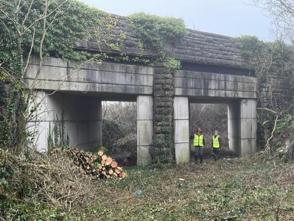 Planned Route Of The Strawberry Line Under The A371 In Easton. (Credit: The Strawberry Line)