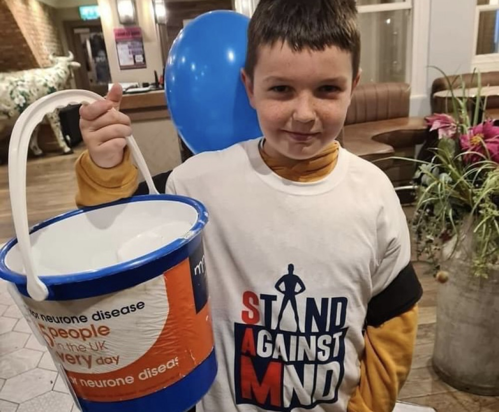 Motivated by his granddad, a victim of Motor Neurone Disease, Olly has raised thousands of pounds to help find a cure (Image - Kelly Foster)