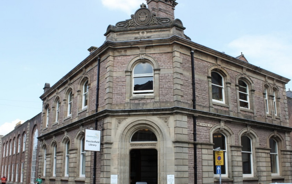 Macclesfield Library of Jordangate, a one minute walk from Macclesfield Town Hall. 