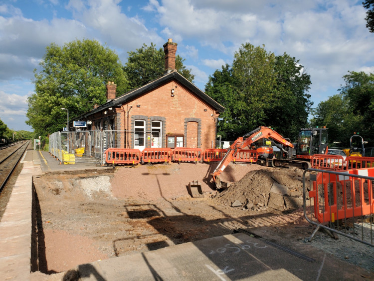 Works to upgrade Warwick Station got underway earlier this year (image by Geoff Ousbey)