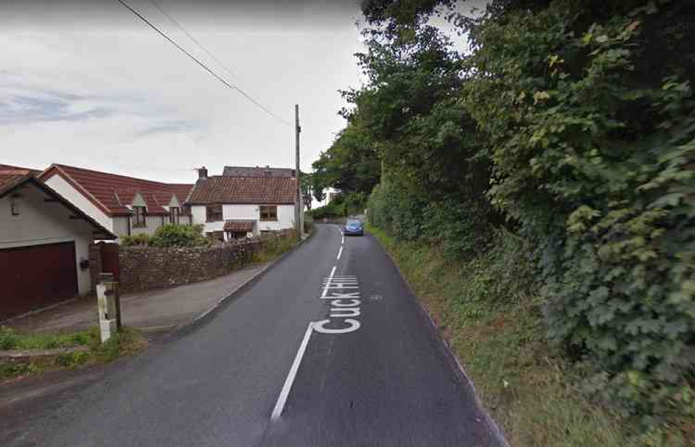 Cuck Hill in Shipham - see today's mobile speed camera locations (Photo: Google Street View)