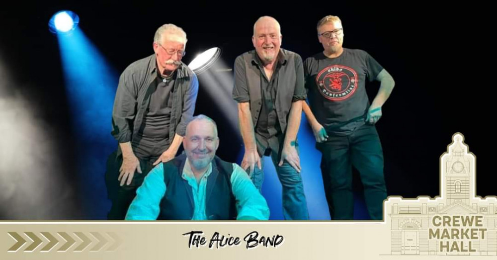 The Alice Band are performing live at Crewe Market Hall on Saturday 21 October.