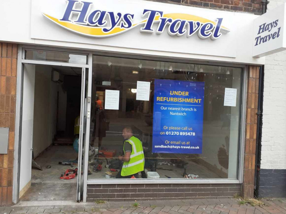 Hays Travel in Sandbach re-opens on Saturday after a refit. (Photo: Deborah Bowyer/Sandbach Nub News) 